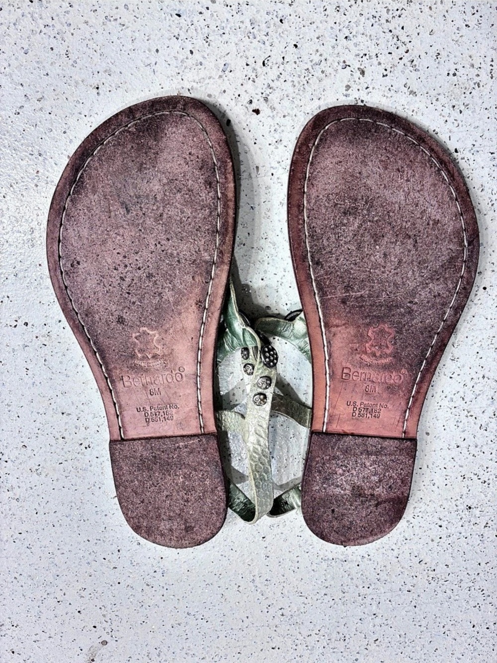 Bernardo Studded Metallic Sandals - Picture 4 of 6